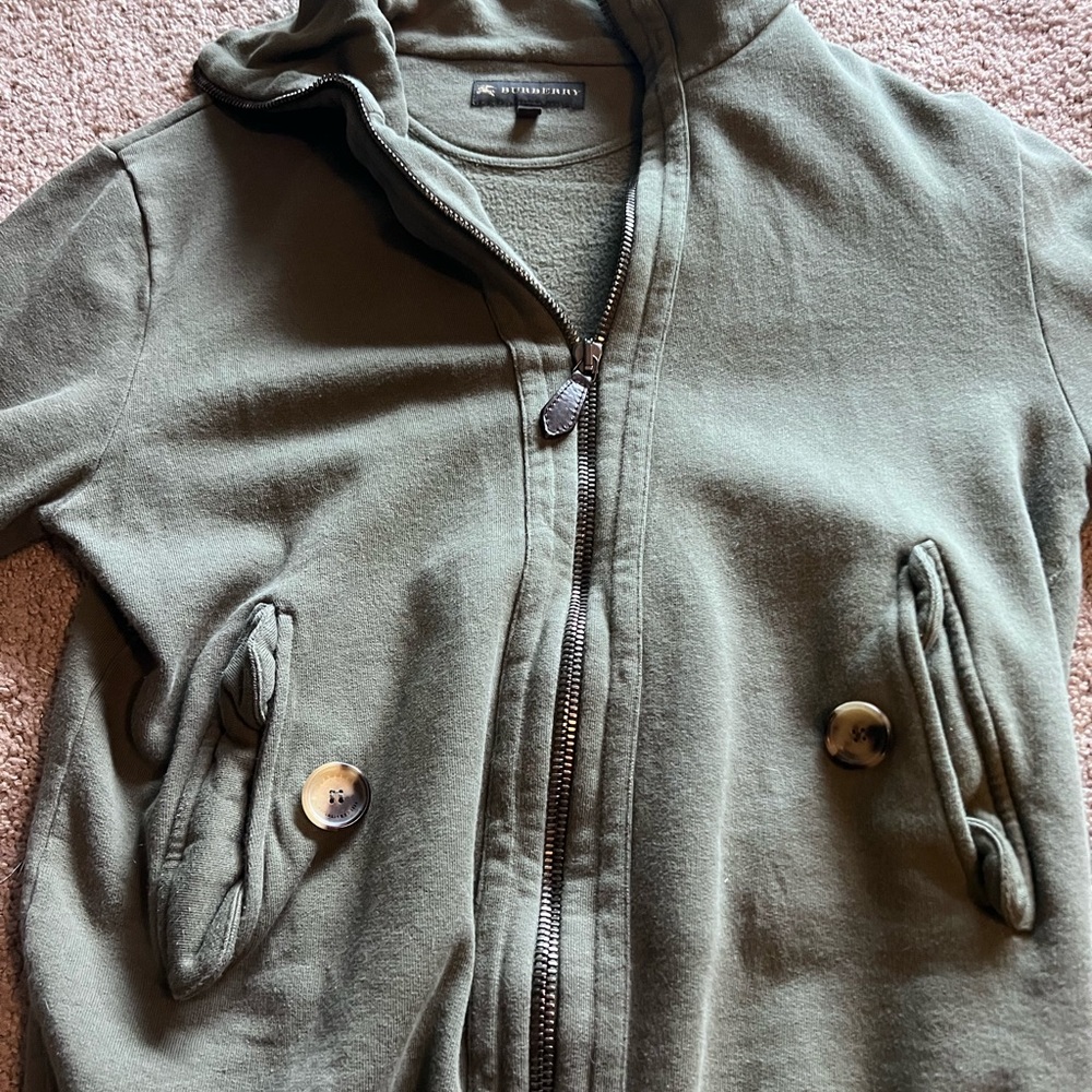 Womens Burberry Zip Sweater